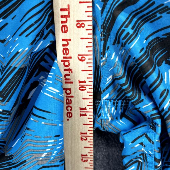 Adidas Board Shorts Boys Medium Blue Black Swim Trunks beach surf - Picture 12 of 13